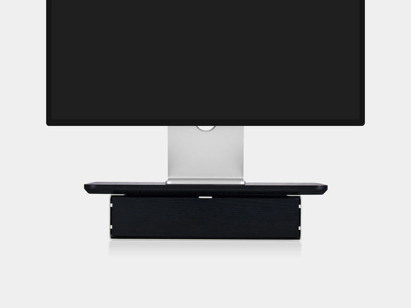 black, single drawer, white