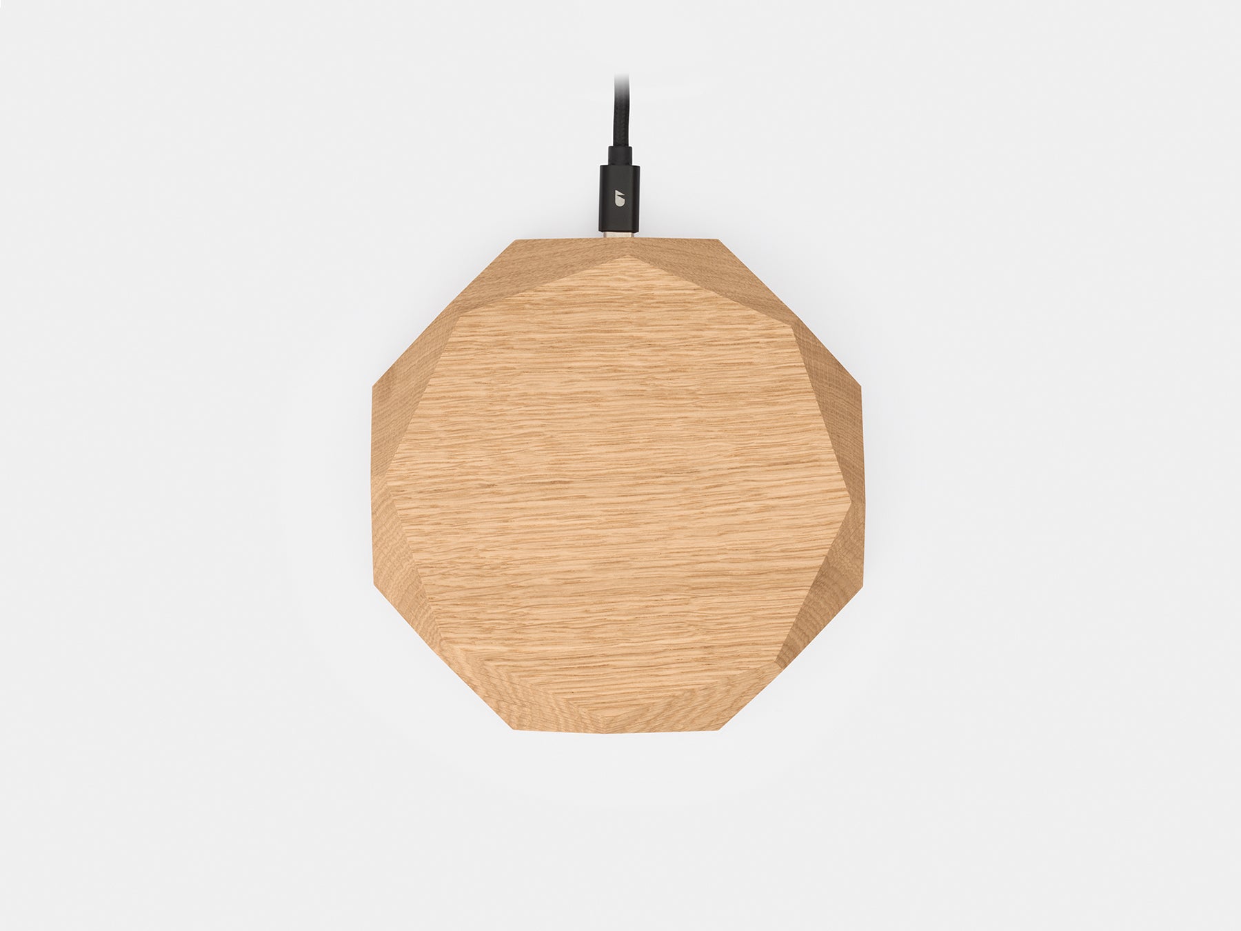 oak Geometric Charging Pad | oak,