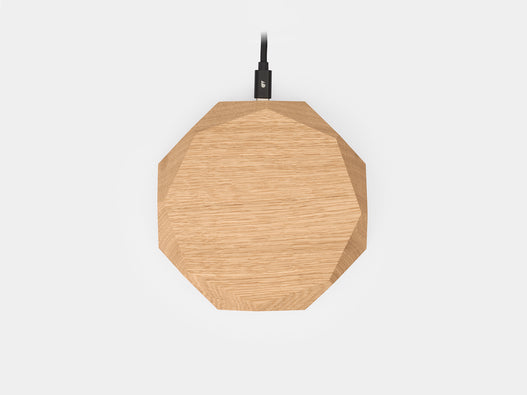 oak Geometric Charging Pad | oak,