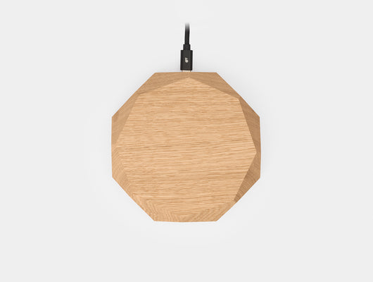 oak Geometric Charging Pad | oak,