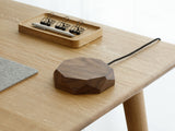 walnut Geometric Charging Pad | walnut,