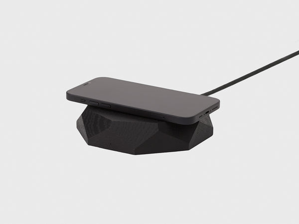 black Geometric Charging Pad | black