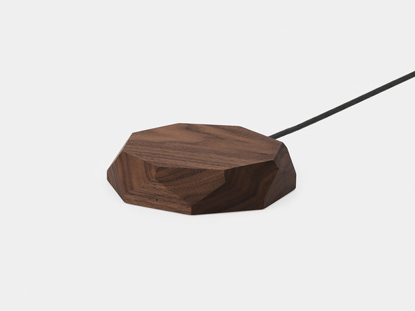 walnut Geometric Charging Pad | walnut,