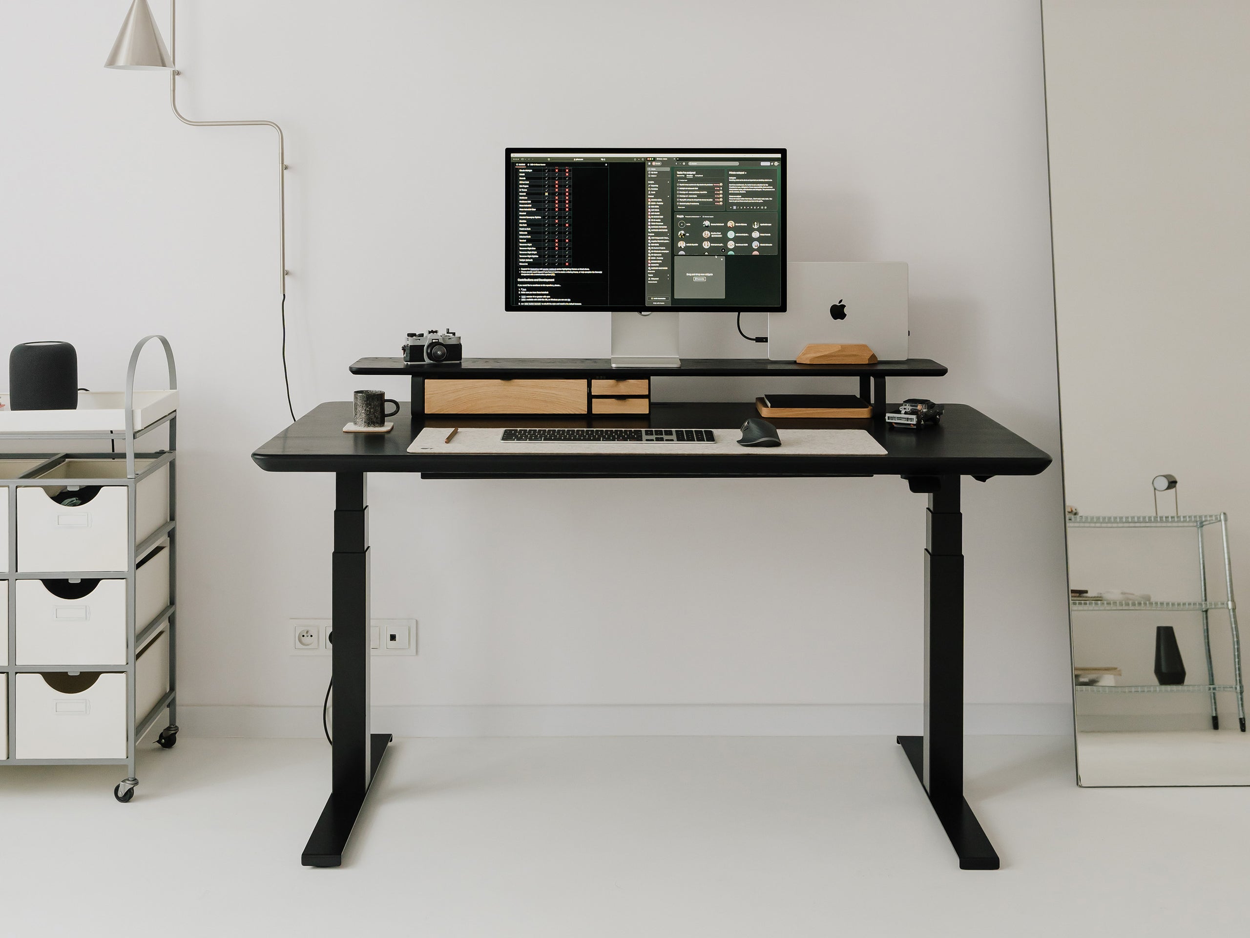 oak wood oakywood Standing Desk Pro | black, ,