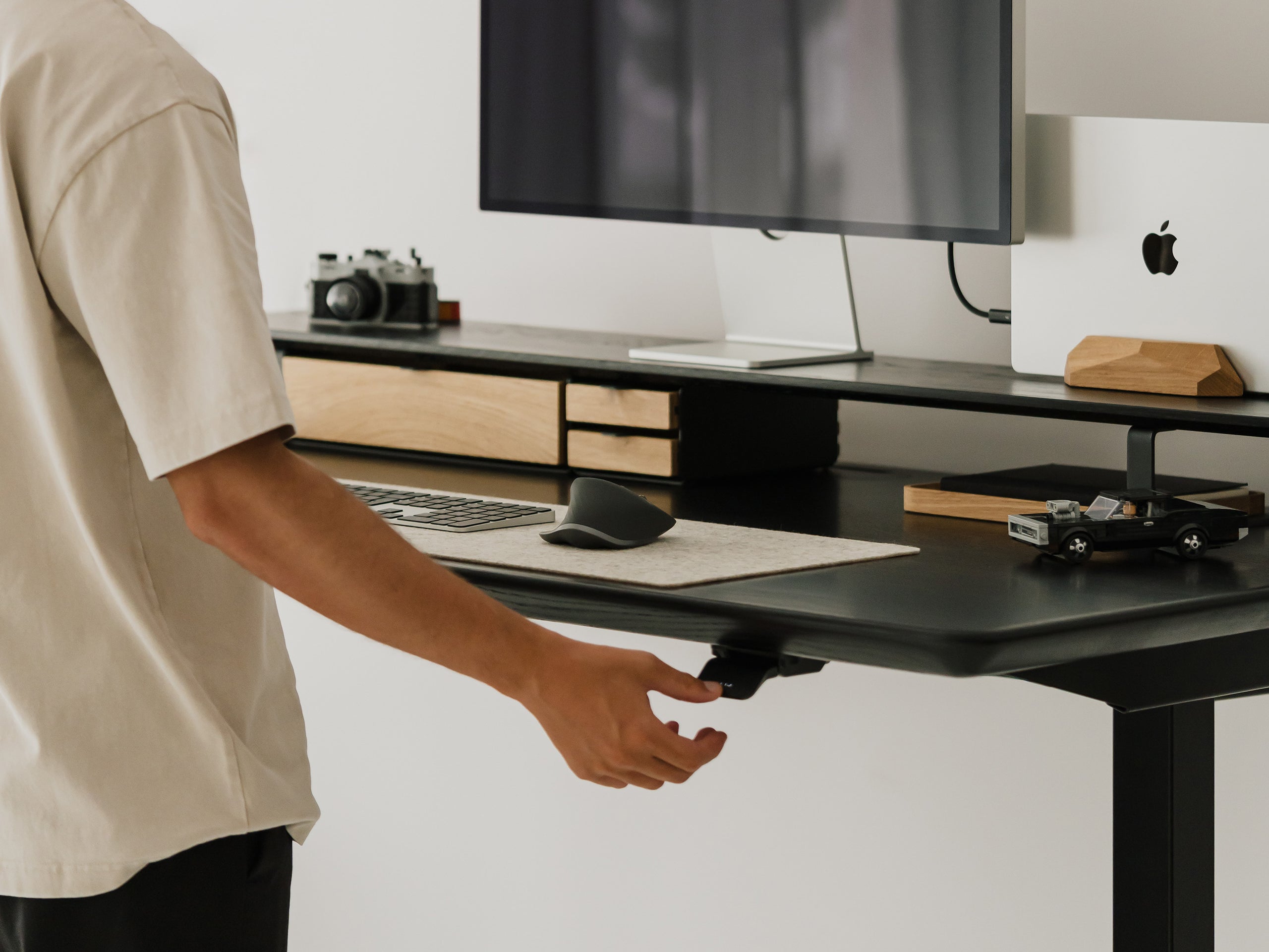 oak wood oakywood Standing Desk Pro | black, ,