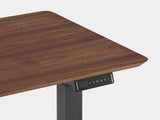 walnut veneer, , black