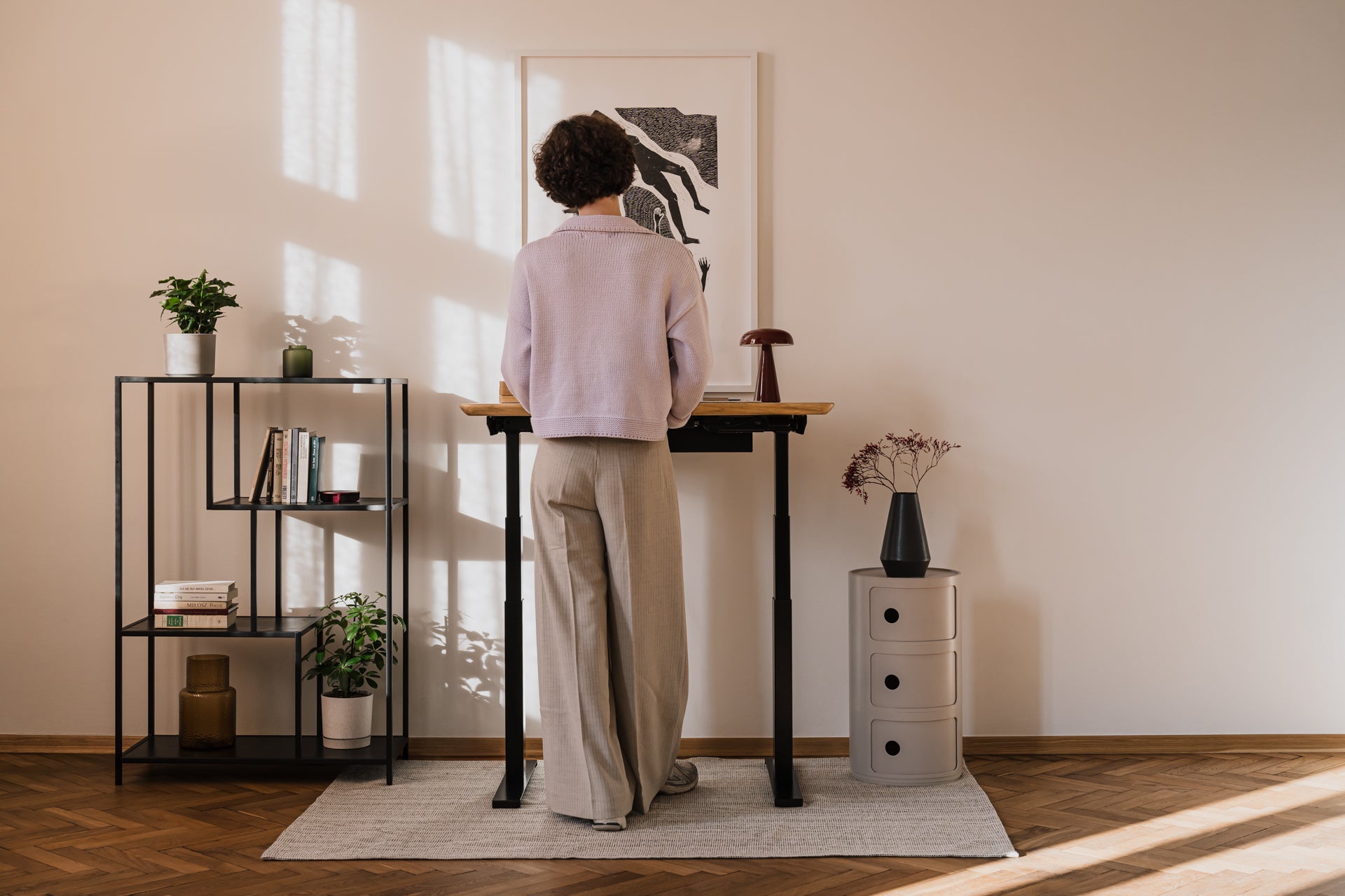 Mini Standing Desk in solid wood, ergonomic standing position| , ,