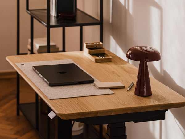 Mini Standing Desk Premium wooden desk for small workspace apartment |oak, ,