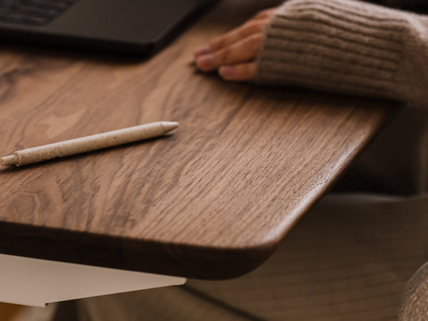 Mini Standing Deskmade of solid walnut wood|walnut, ,